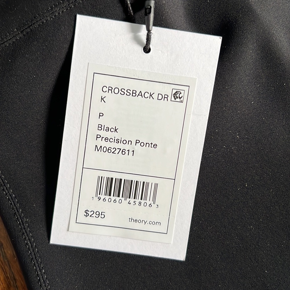 ✨HOST PICK✨ NWT THEORY CROSSBACK DRESS - SIZE P - Picture 7 of 7